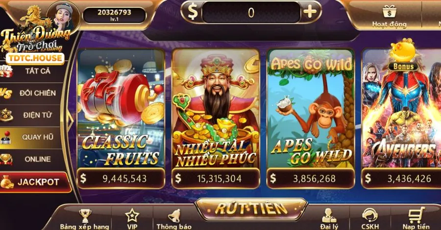 Game Nổ hũ với Jackpot lớn