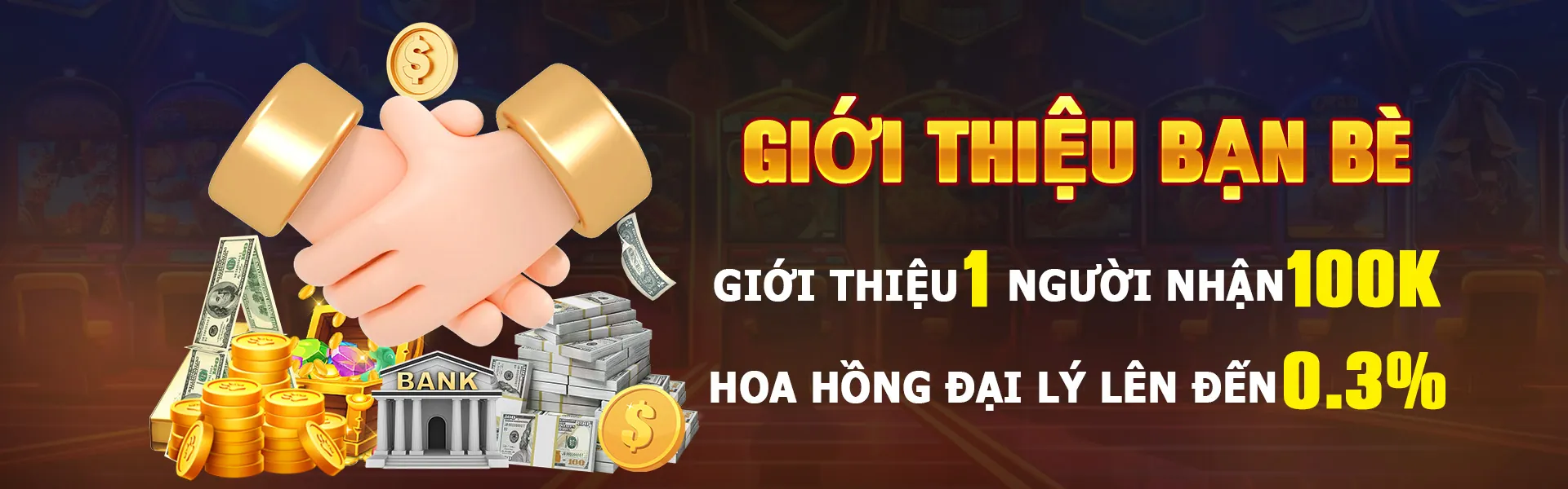 Hình ảnh khuyến mãi mời bạn bè tham gia tài xỉu online, với tiền thưởng giới thiệu và biểu tượng chia sẻ.